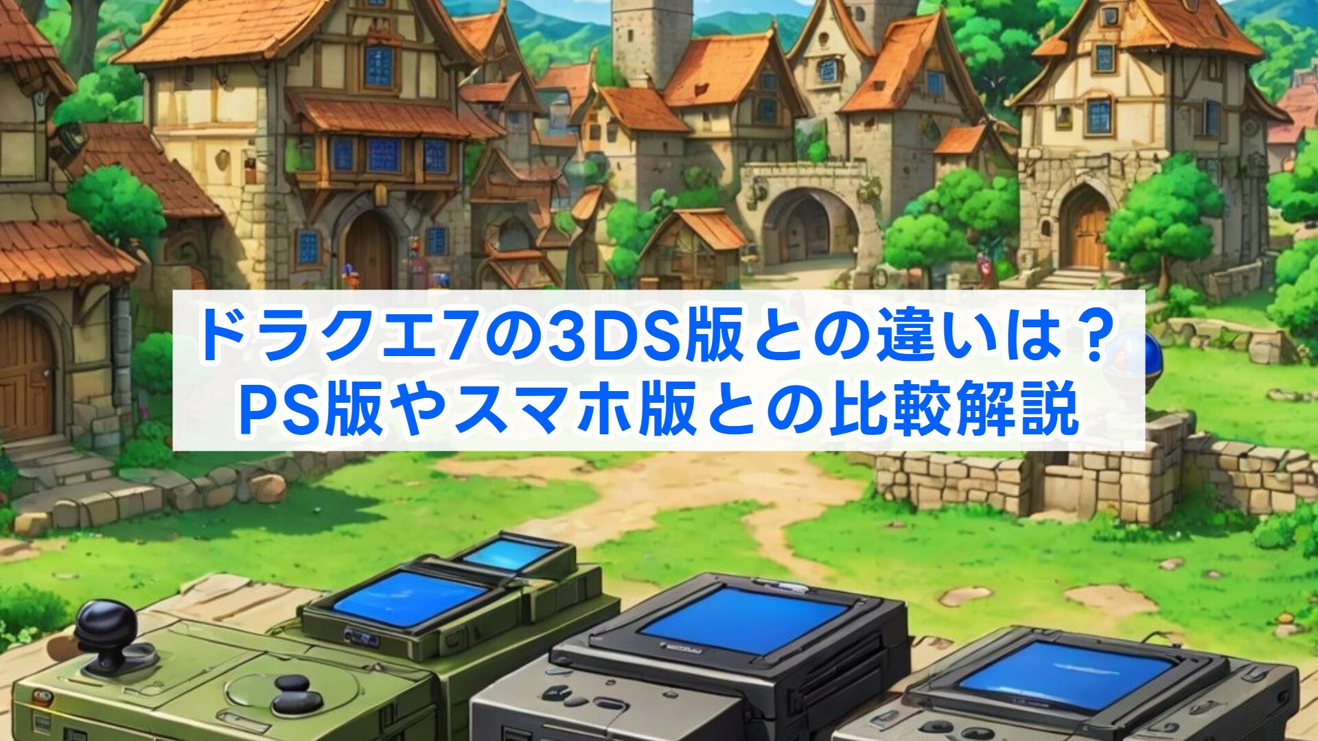 ドラクエ7の3DS版との違いは？PS版やスマホ版との比較解説 | 冒険者のゲーム知識録｜ニッチな疑問を解決するなんちゃって攻略サイト