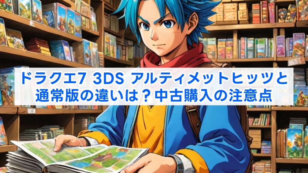 ドラクエ7 3DS アルティメットヒッツと通常版の違いは？中古購入の注意点