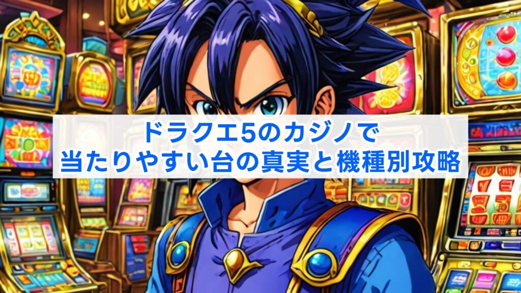 ドラクエ5のカジノで当たりやすい台の真実と機種別攻略