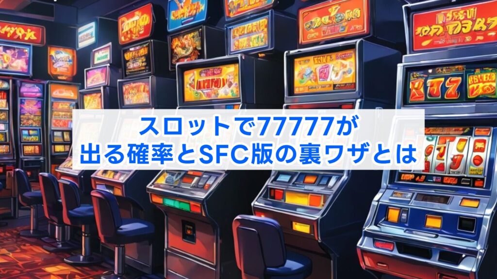 スロットで77777が出る確率とSFC版の裏ワザとは