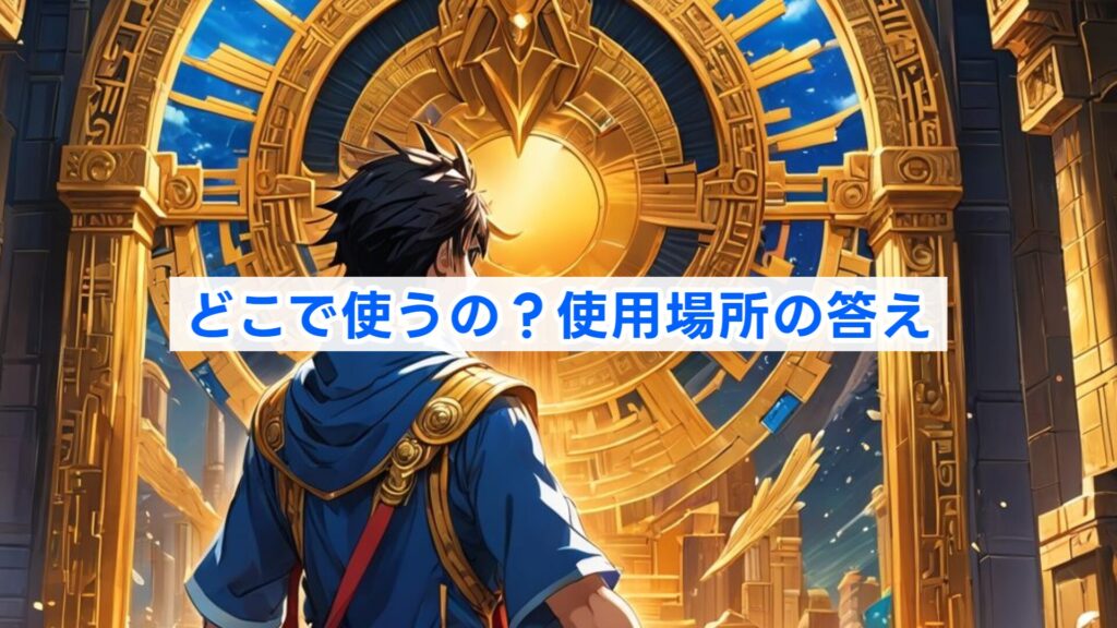どこで使うの？使用場所の答え