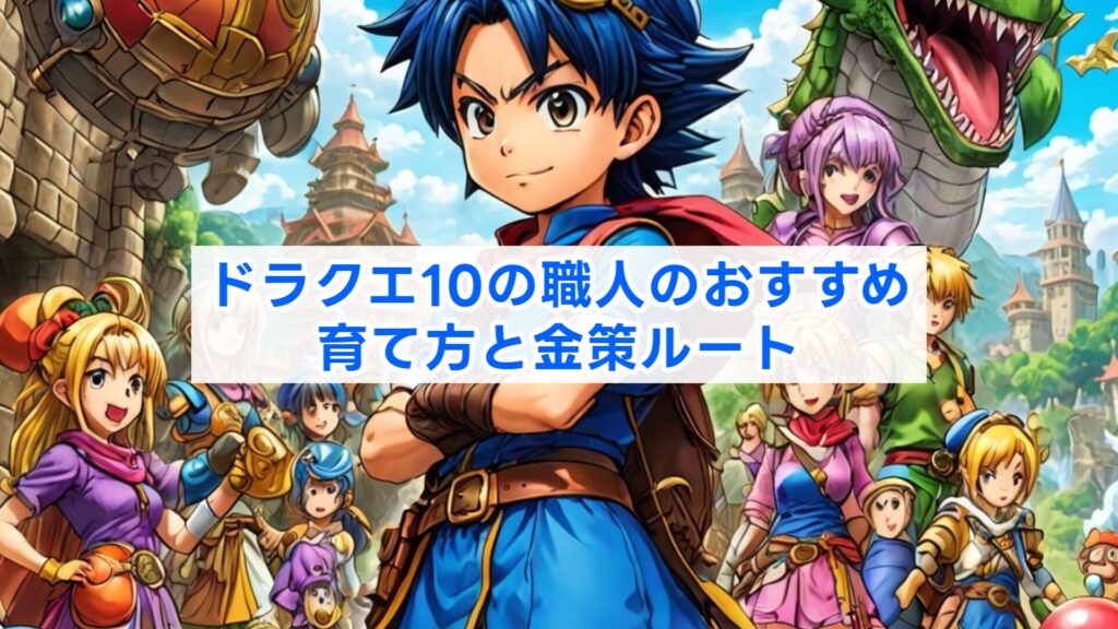 ドラクエ10の職人のおすすめ｜育て方と金策ルート