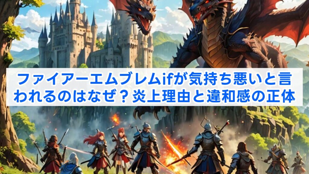 ファイアーエムブレムifが気持ち悪いと言われるのはなぜ？炎上理由と違和感の正体
