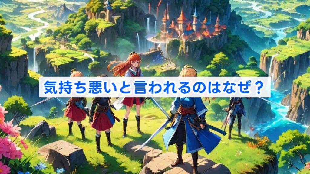 気持ち悪いと言われるのはなぜ?