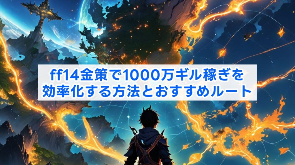ff14金策で1000万ギル稼ぎを効率化する方法とおすすめルート