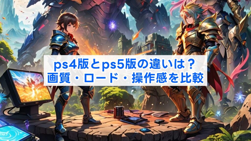 ps4版とps5版の違いは？画質・ロード・操作感を比較