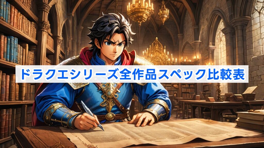 ドラクエシリーズ全作品スペック比較表